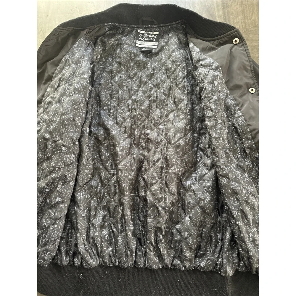 Rare Critical Role Official Take a Chance Roll the Dice Black Bomber Jacket Med